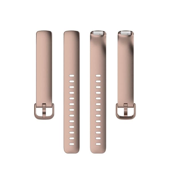 Fitbit Inspire 2 enkelt armbånd - Rose Gull / Størrelse: L Pink