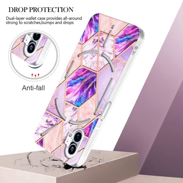 Marble Nothing Phone (1) Suojakotelo - Vaaleanvioletti Purple