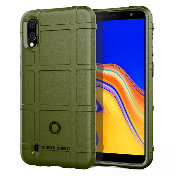 Rugged Shield Samsung Galaxy A10 kuoret - Armeijan vihreä Green