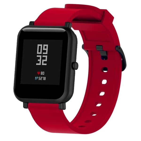 Huami Amazfit silikoneurrem - rød Red
