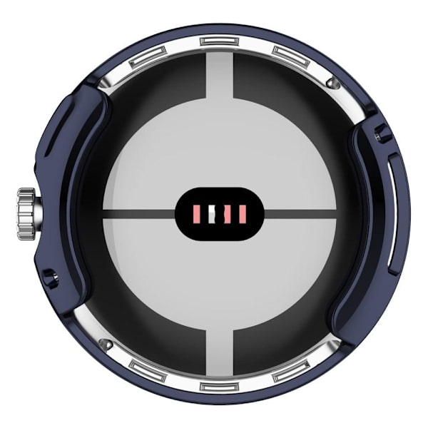 Google Pixel Watch galvanointi kansi näytönsuojalla - Keskiyön Sininen Blue