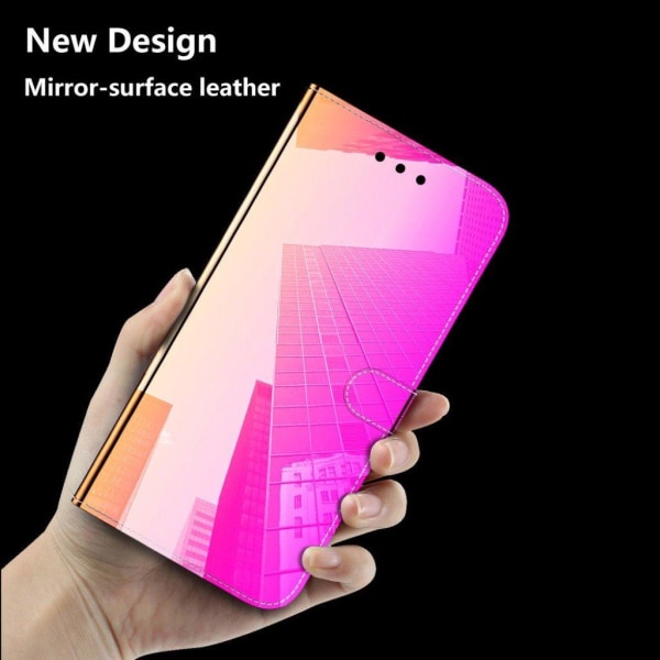 Mirror OnePlus Nord N100 flip case - Ruusu Pink