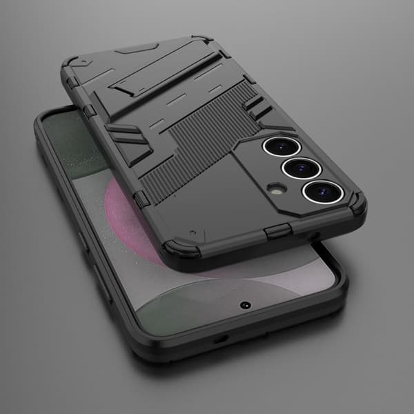 Støtsikkert hybriddeksel med et moderne preg for Samsung Galaxy S25 Plus - Svart Black