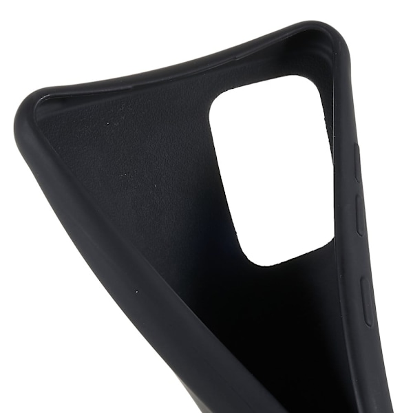 Tyndt TPU-etui med mat finish og justerbar strop til Samsung Galaxy A73 - Sort Black