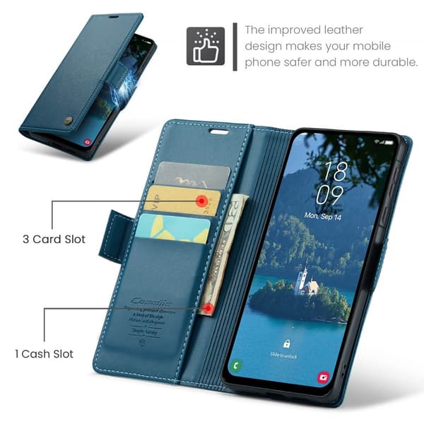CaseMe Samsung Galaxy A56 glatt etui - Blå Blue