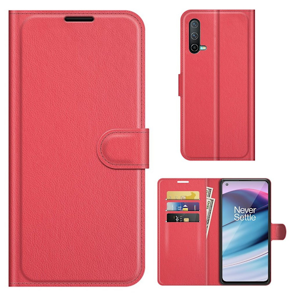 Classic OnePlus Nord CE 5G Läppäkotelo - Punainen Red