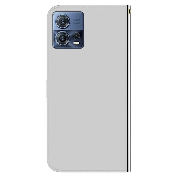 Mirror Motorola Edge 30 Fusion / S30 Pro Flippetui - Sølv Silver grey