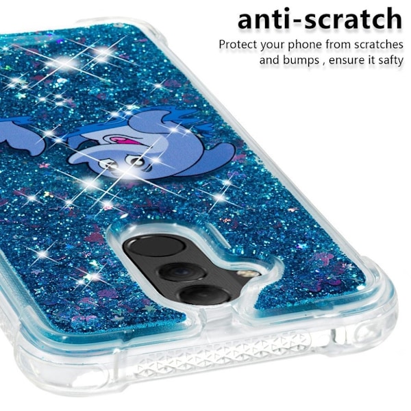 Glitter Huawei Mate 20 Lite skal - Blå Blå