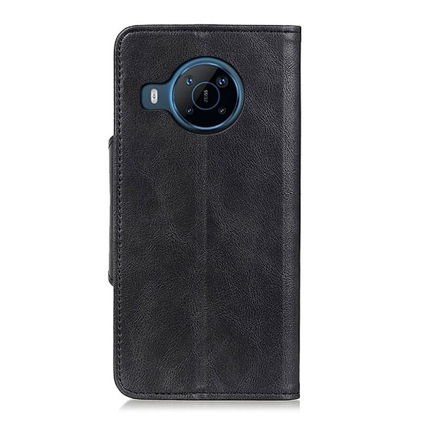 Alpha Motorola Moto E30 læder flip etui - Sort Black