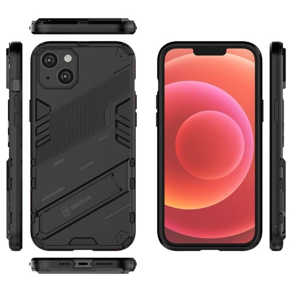 Shockproof Hybrid Deksel med A Modern Touch til iPhone 14 Plus - Svart Black