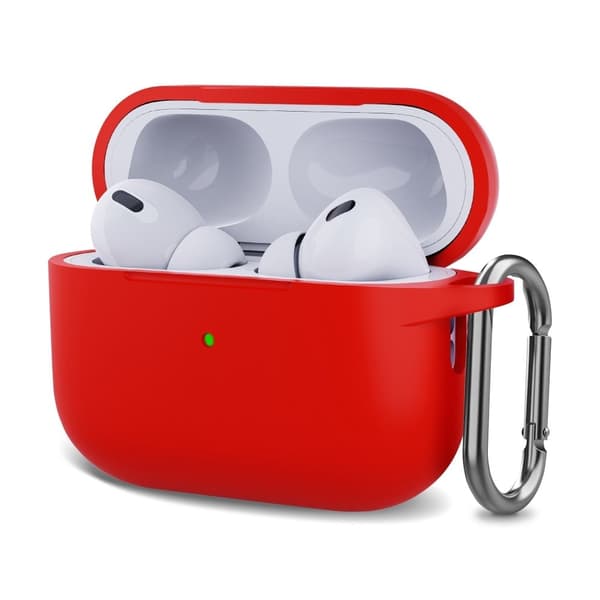 AirPods Pro 2 silikonikotelo soljella - Punainen Red