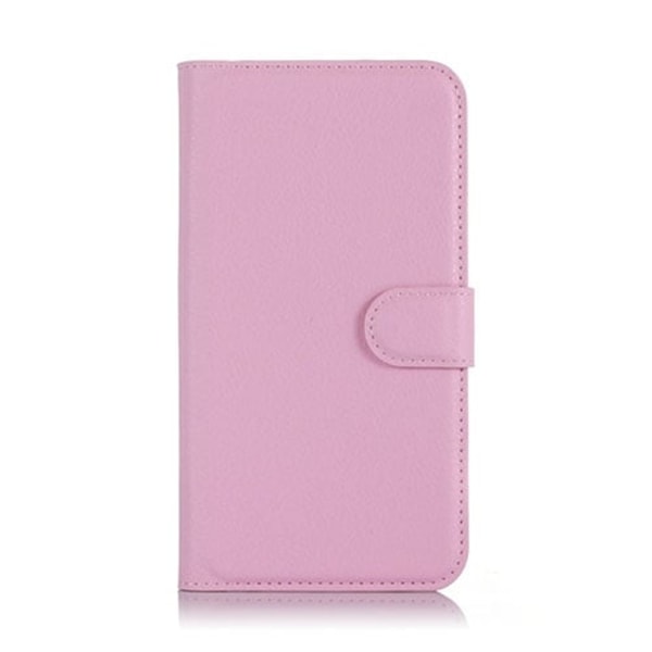 Kvist Microsoft Lumia 550 Läderfodral med Ställ - Ljusrosa Rosa