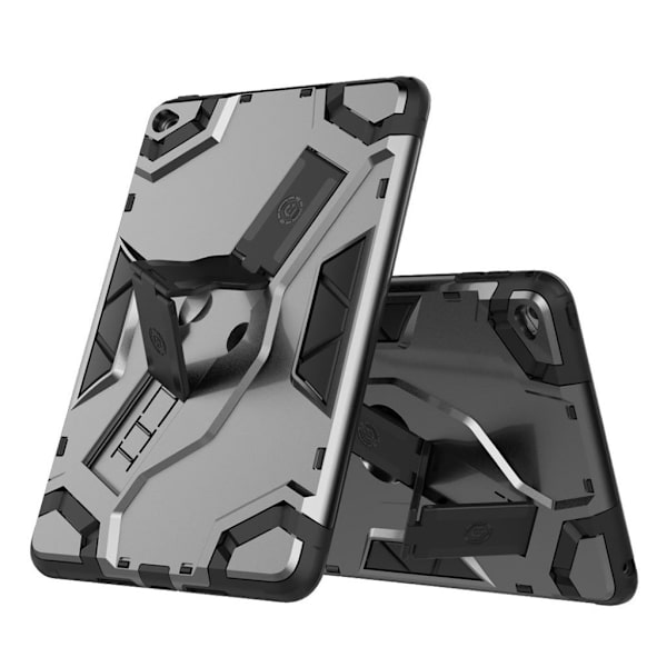 iPad Mini 4 skyddsskal hårdplast TPU utfällbart ben - Grå Silvergrå