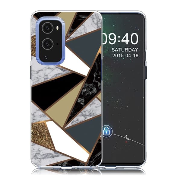 Marble OnePlus 9 Pro Etui - Earthly Klinkekule Fragmenter Multicolor
