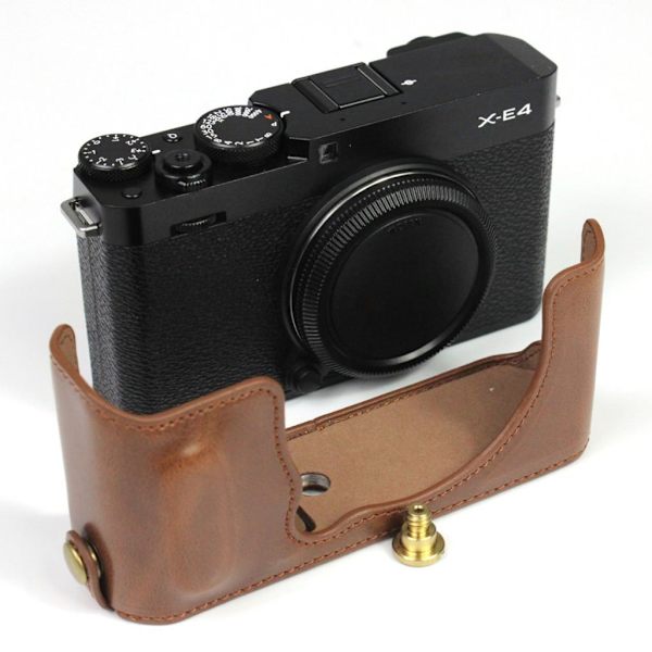 Fujifilm X-E4 läderfodral - Kaffe Brun