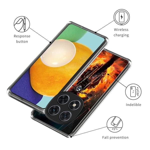 Vibe Xiaomi Redmi Note 14 Pro 5G -kansi - Liekkiritar Red