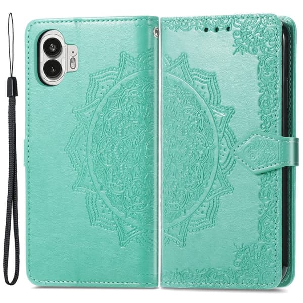 Mandala Nothing Phone (2) Läppäkotelo - Vihreä Green