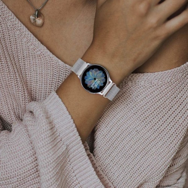 20 mm Universal JLT milanese klockarmband i rostfritt stål - Silver Silvergrå