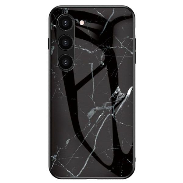 Fantasy Marble Samsung Galaxy S23 Cover - Sort Marmor Black