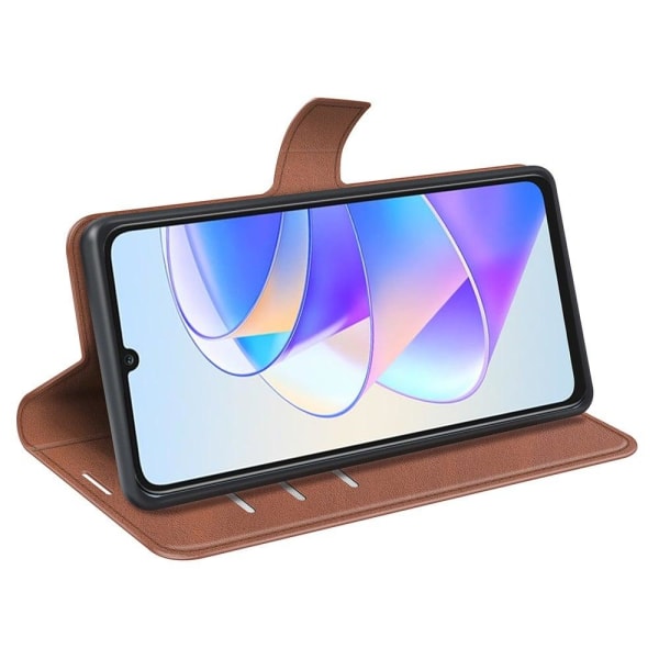 Lompakko Nahkakotelo For Honor X7a - Vaalean Ruskea Brown