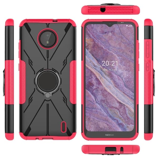 Kickstand-skydd med magnetisk platta för Nokia C10 / C20 - Ros Rosa