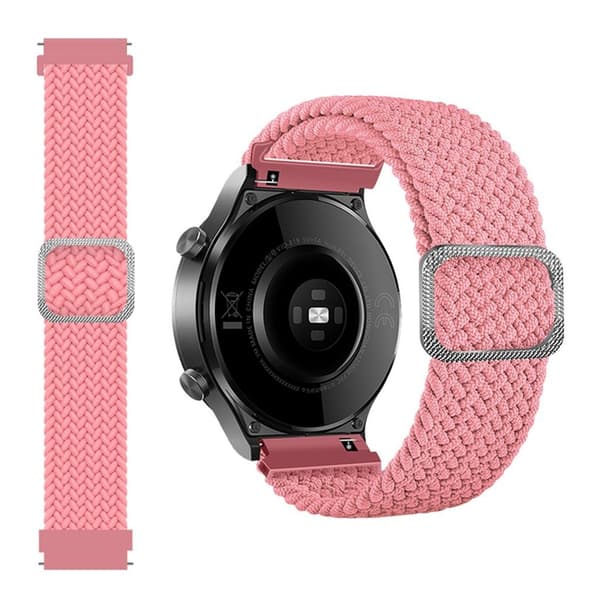 22m Universal punottu kuvio kellon hihna - Pinkki Pink