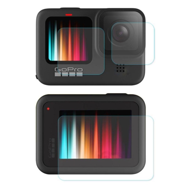 ENKAY 3-in-1 GoPro Hero 9 screen and lens härdat glas skärmskydd Transparent
