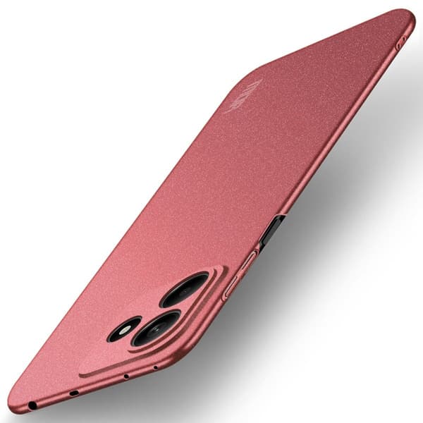 MOFI Xiaomi Redmi Note 14 5G slim shield kotelot - Punainen Red