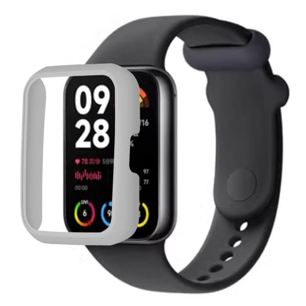 Xiaomi Smart Band 8 Pro Klockfodral Hårt stötsäkert ramhålat skydd - Midnattsgrön Grön