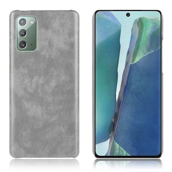 Croco Samsung Galaxy Note 20 kotelot - Harmaa Silver grey