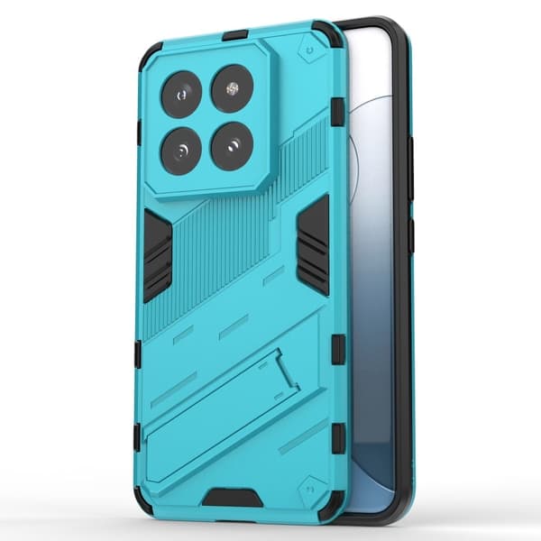 Støtsikkert hybriddeksel med et moderne preg for Xiaomi 14 Pro - Blå Blue