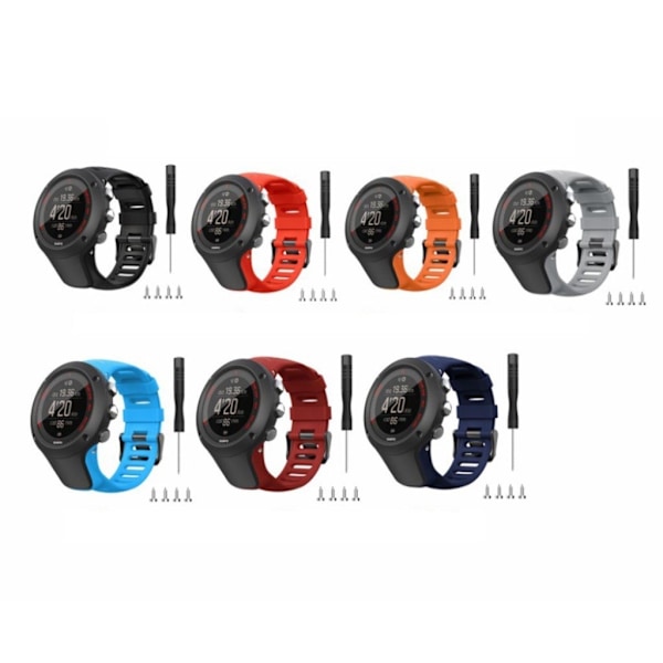 Suunto Ambit3 holdbar silikone Urrem - Sort Black