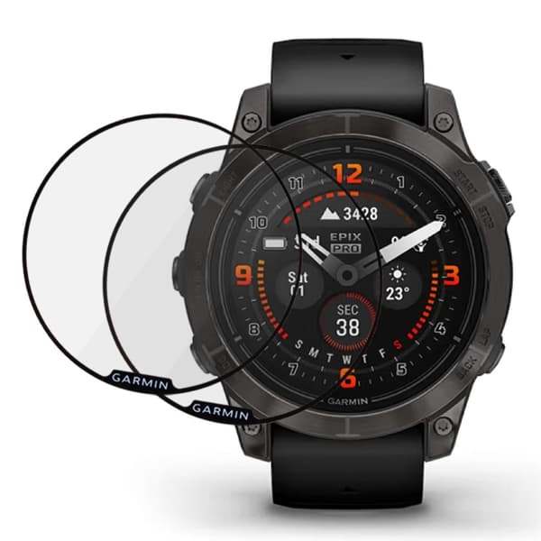 2 stk Garmin Epix Pro (51 mm) HD-skjermbeskytter Transparent