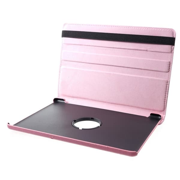 Huawei MediaPad T5 litchi læder flip etui - Lyserød Pink