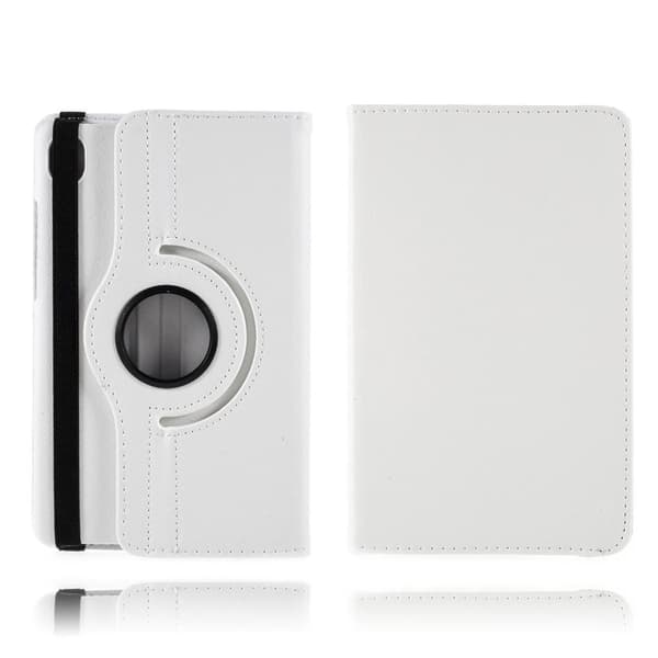 Lenovo Tab M8 360 roterbart læderetui - Hvid White