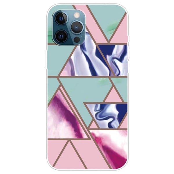 Marble design iPhone 14 Pro Max kotelot - Kolmio Blitz Kuvio Multicolor
