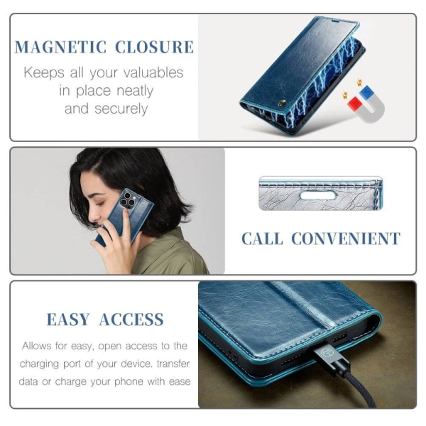 CaseMe iPhone 13 Pro Max Smooth Suojakotelo - Sininen Blue