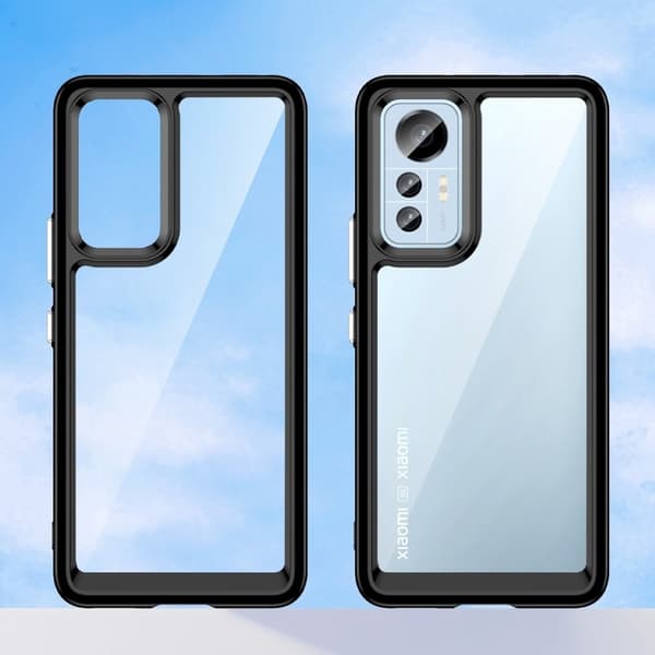 Xiaomi 12 Lite smart akryl cover - Sort Black