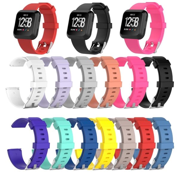 Fitbit Versa Klokkereim laget av hybrid materiale, str. L - Hvit White
