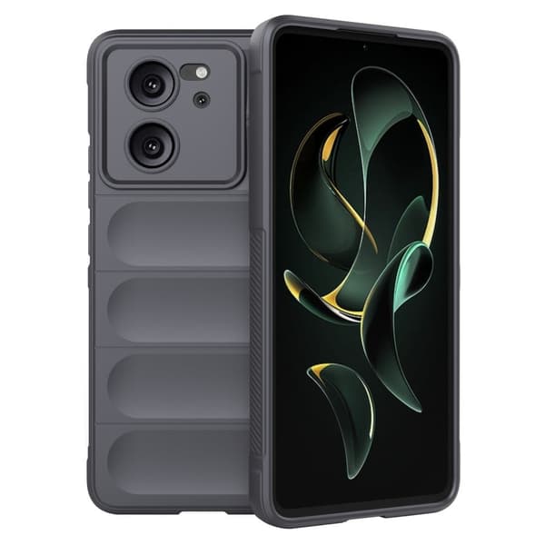 Deksel med mykt grep for Xiaomi Redmi K60 Ultra - Mørkegrå Silver grey