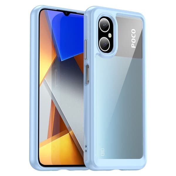 Xiaomi Poco M4 5G smart akryldeksel - Blå Blue