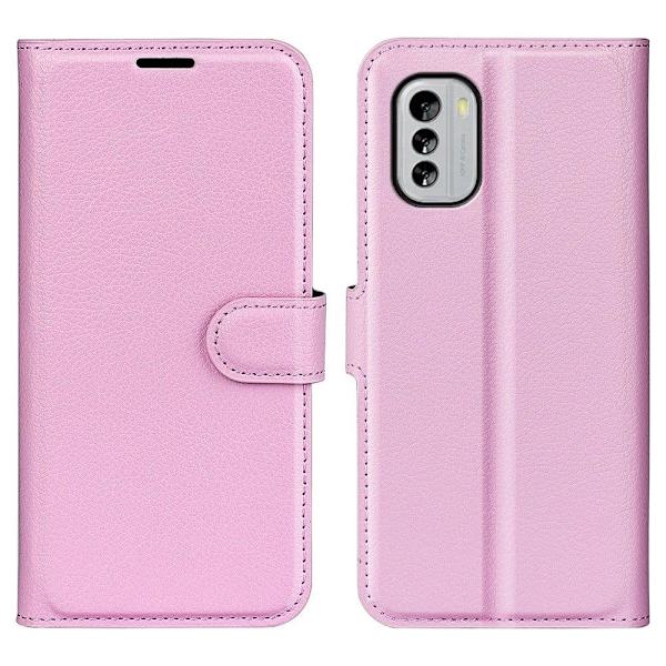 Klassisk Nokia G60 Flip Etui - Lyserød Pink