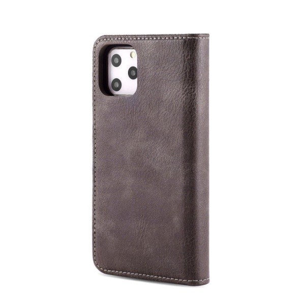 DG.MING iPhone 11 Pro Max 2-in-1 Wallet kotelot - Kahvi Brown