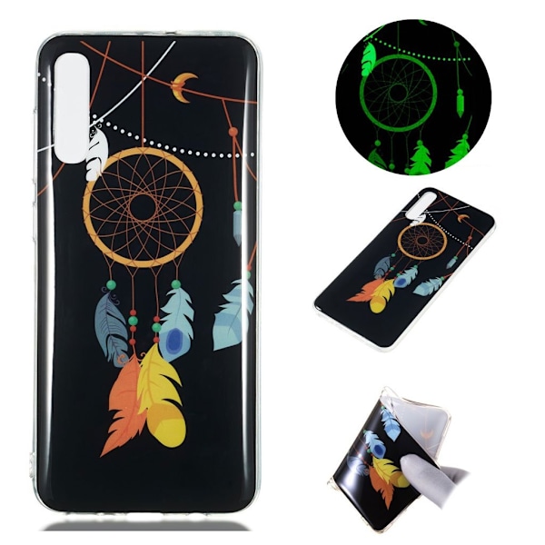 Samsung Galaxy A70 lysende mønstret cover - drømmefanger Multicolor