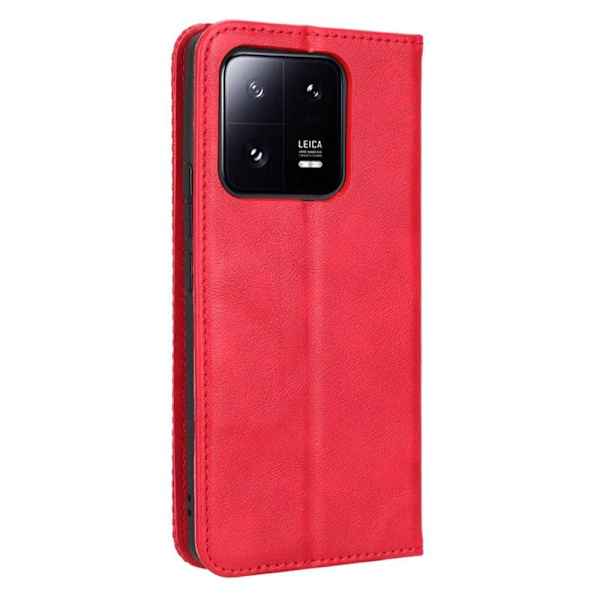 Bofink Vintage Xiaomi 13 Nahkakotelo - Punainen Red