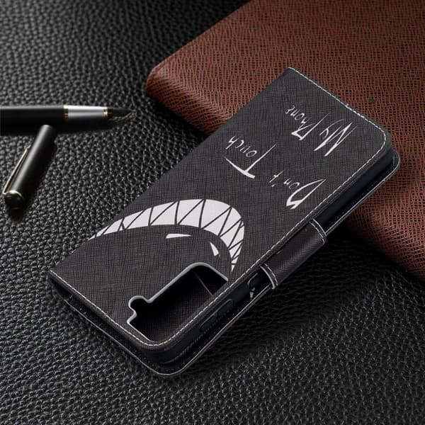 Wonderland Samsung Galaxy S21 Plus flip etui - Teeth Black