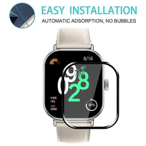 1 pack Xiaomi Redmi Watch 4 Flexible and Soft Film 3D Smartwatch Screen Protector Transparent