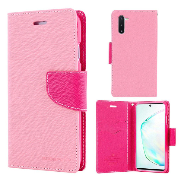 MERCURY Fancy Diary - Samsung Galaxy Note 10 - Lyserød Pink