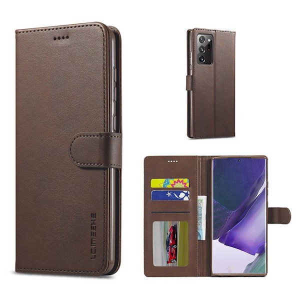 LC.IMEEKE Samsung Galaxy Note 20 Flip kotelot - Kahvi Brown
