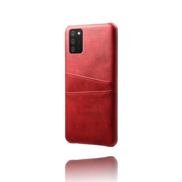 Dual Card Etui Samsung Galaxy A02s - Rød Red